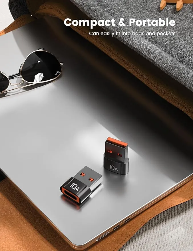 Adaptador USB-A a USB-C 200W para Carga Rápida y Transferencia de Datos - Image 4