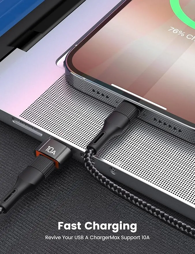 Adaptador USB-A a USB-C 200W para Carga Rápida y Transferencia de Datos - Image 5