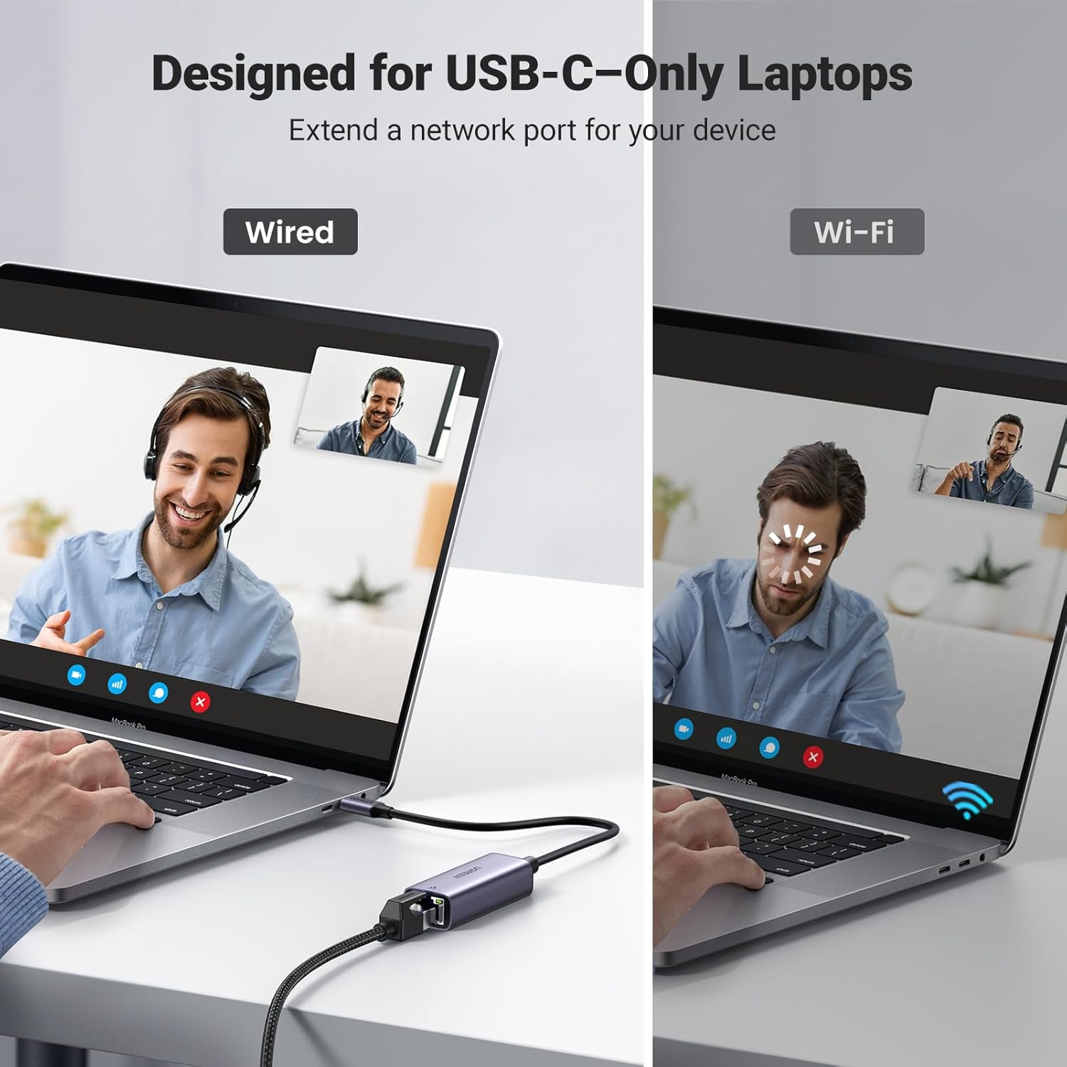 Adaptador UGREEN USB-C a Ethernet Gigabit RJ45 - Image 3