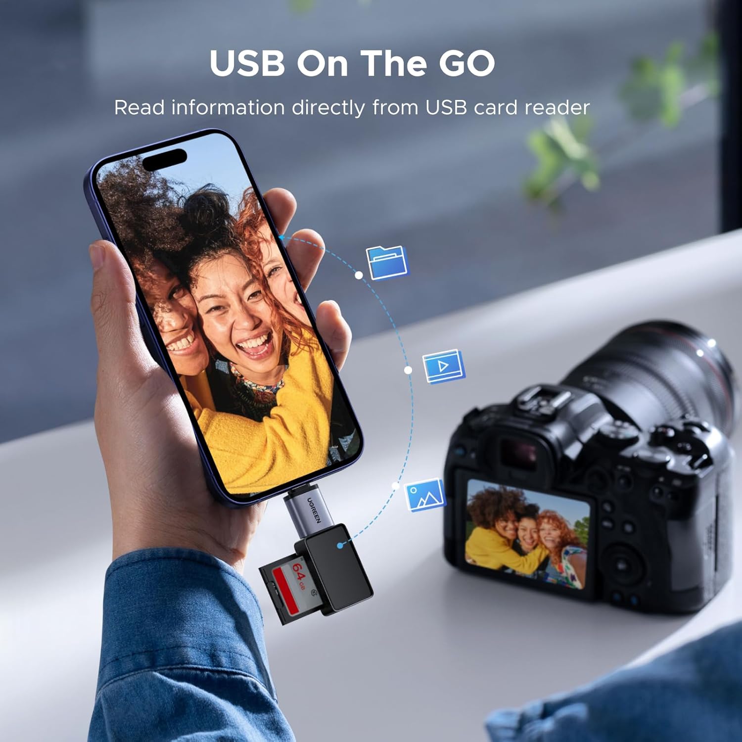 Adaptadores UGREEN USB-C a USB-A 3.2 Paquete x4 - Image 6