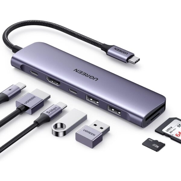 Hub Multipuerto USB-C UGREEN Revodok 7 en 1