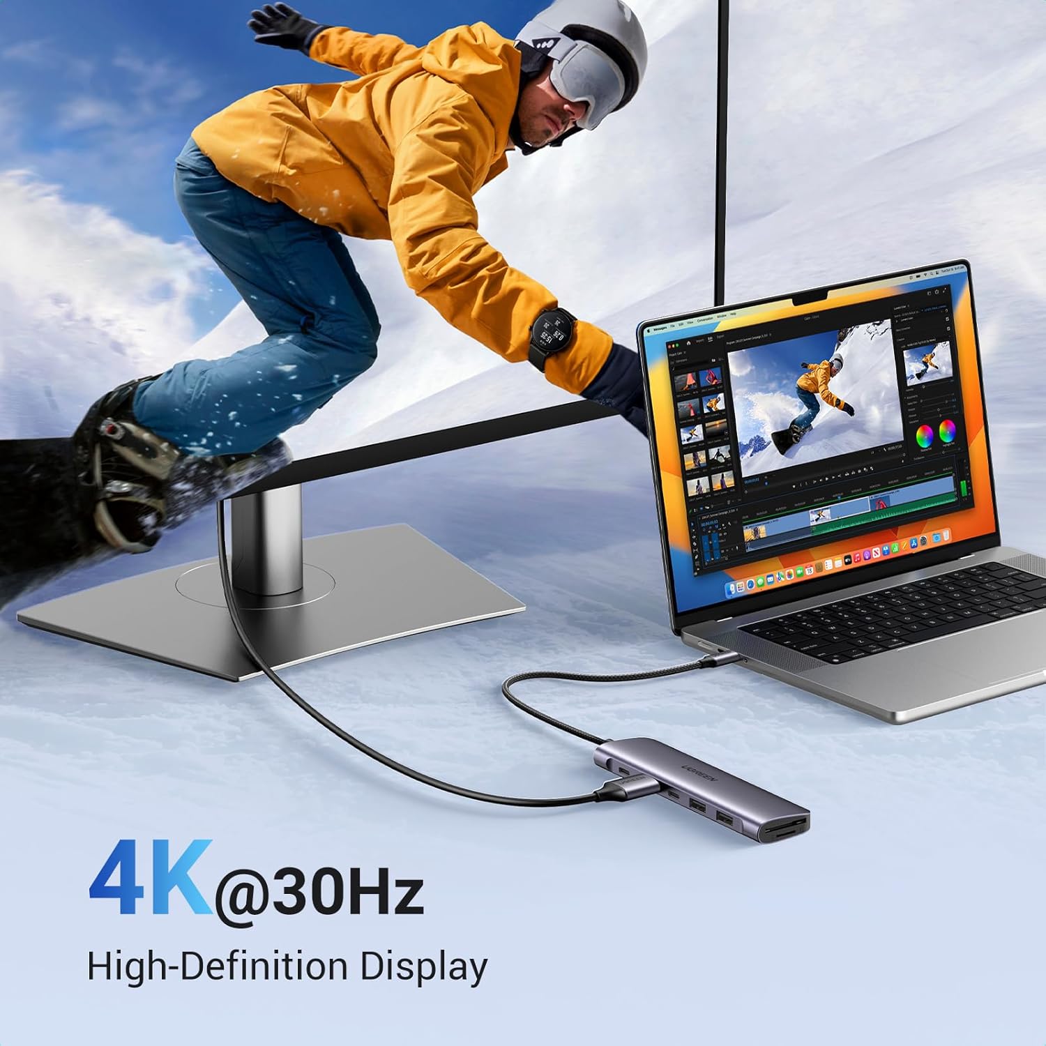 Hub Multipuerto USB-C UGREEN Revodok 7 en 1 - Image 4