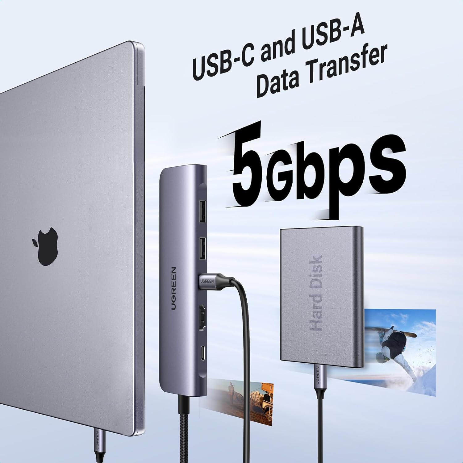 Hub Multipuerto USB-C UGREEN Revodok 7 en 1 - Image 5