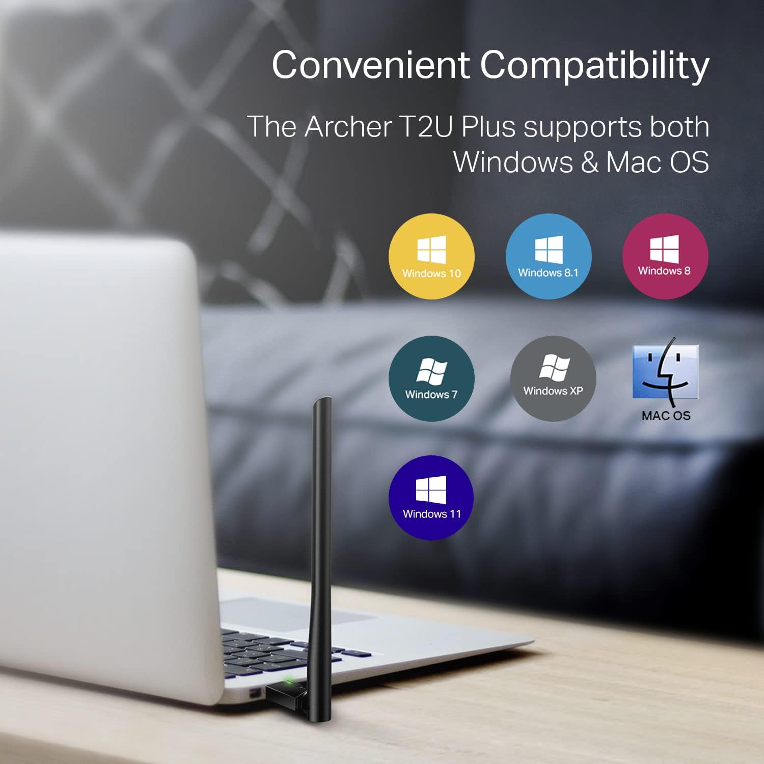 Adaptador WiFi USB TP-Link Archer T2U Plus AC600 Dual Band - Image 3