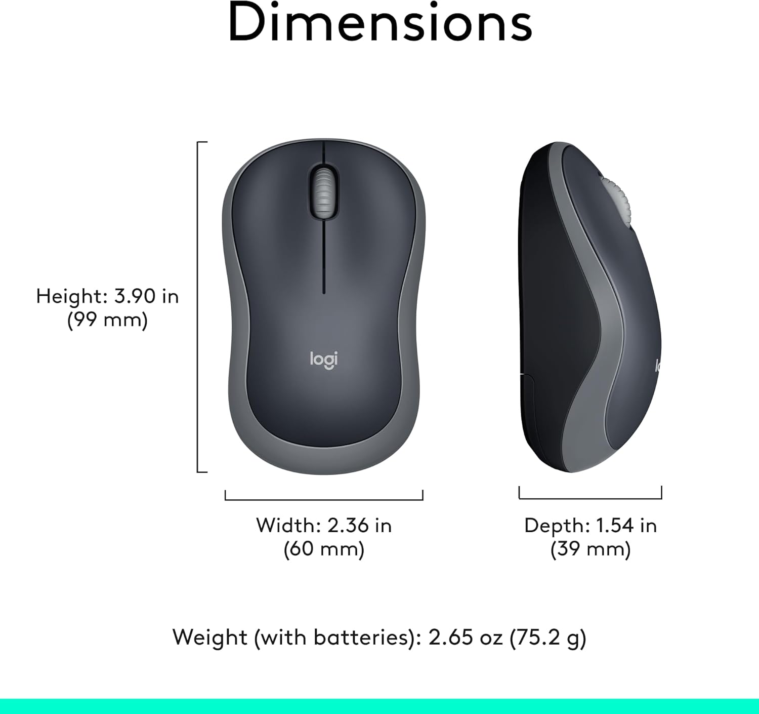 Mouse Inalámbrico Logitech M185 2.4GHz con Receptor USB - Image 4