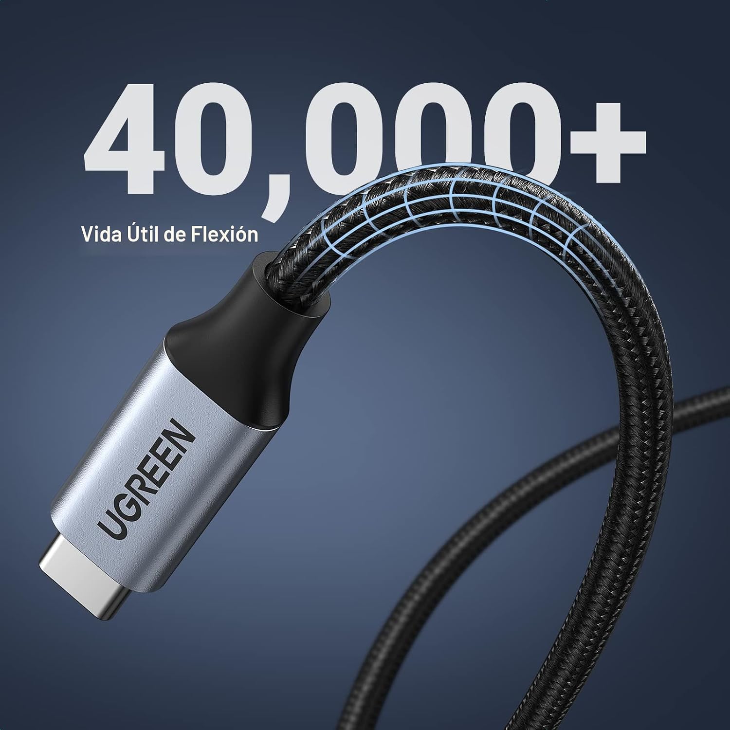 Cable de Extensión USB-C UGREEN 10Gbps 100W 1 Metro - Image 3