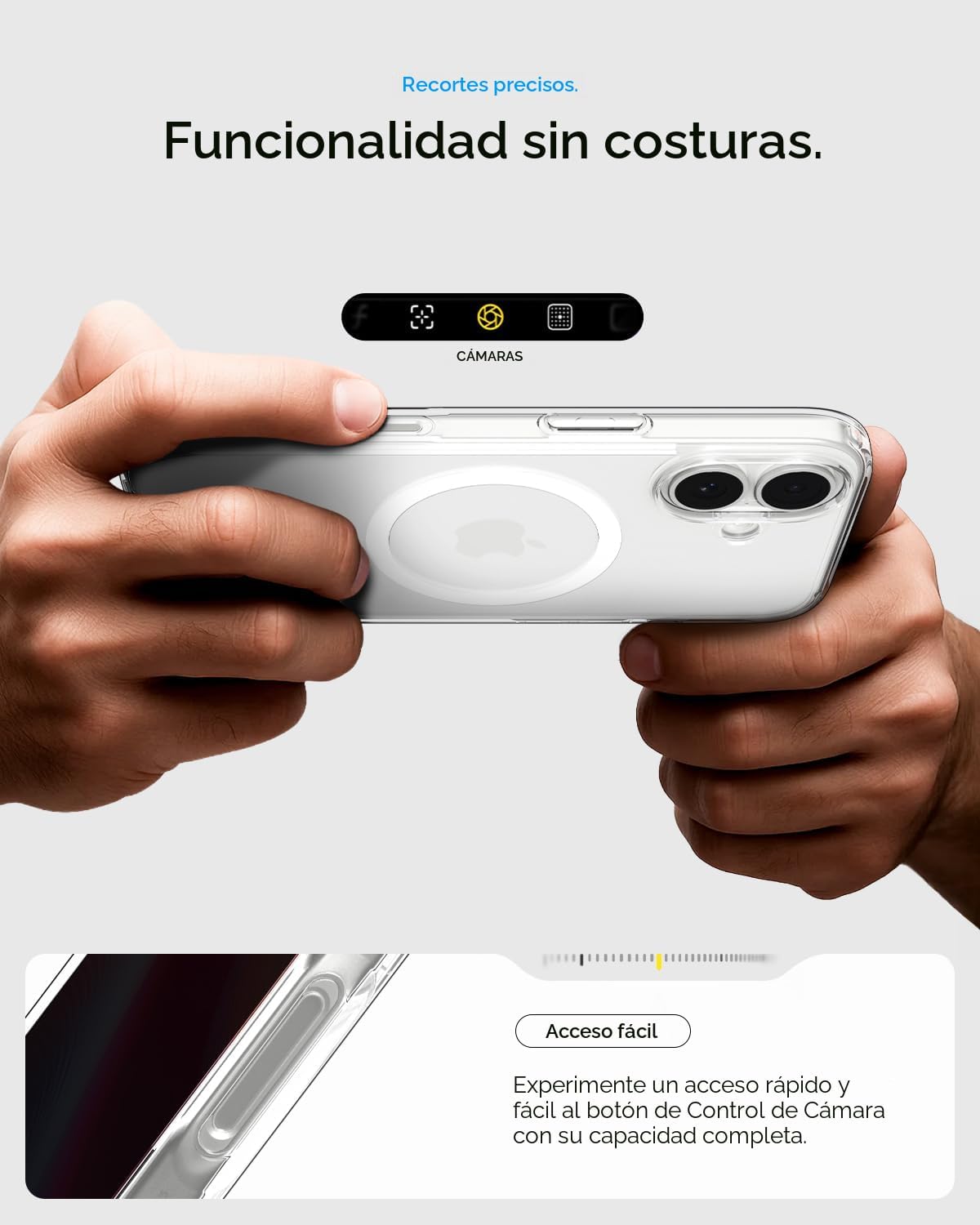 Funda Spigen Ultra Hybrid MagFit Transparente para iPhone 17 con MagSafe - Image 3